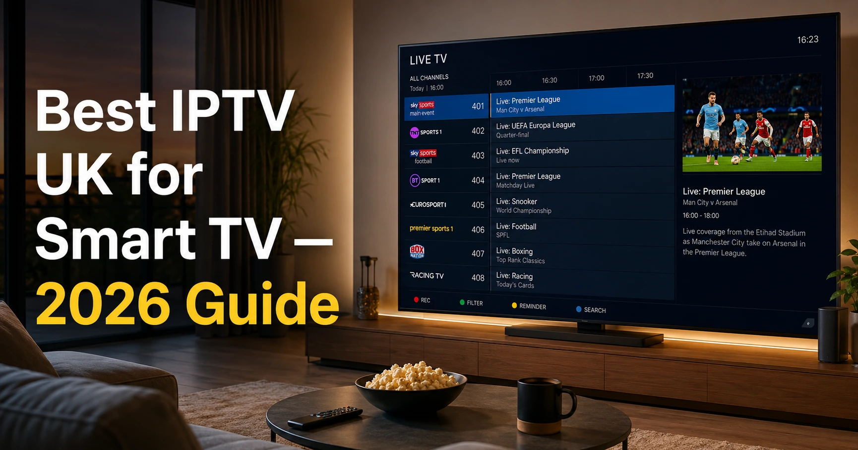 Best IPTV UK for Smart TV (2026 Guide — No Fluff, Just What Works)